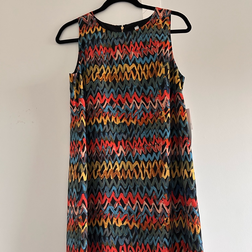 Kensie Red and Yellow Mini Dress
